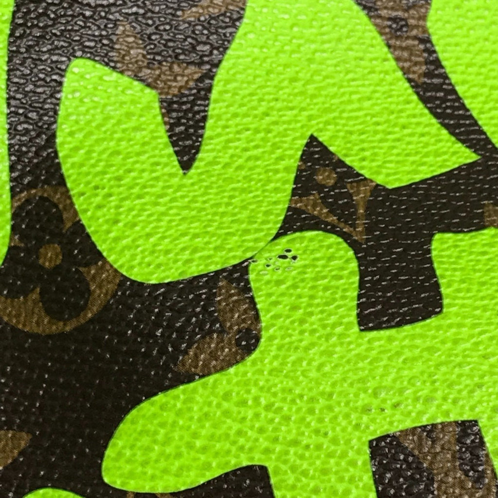Louis Vuitton Brown Green Vert Monogram Graffiti Shoulder Bag Tote Bag
