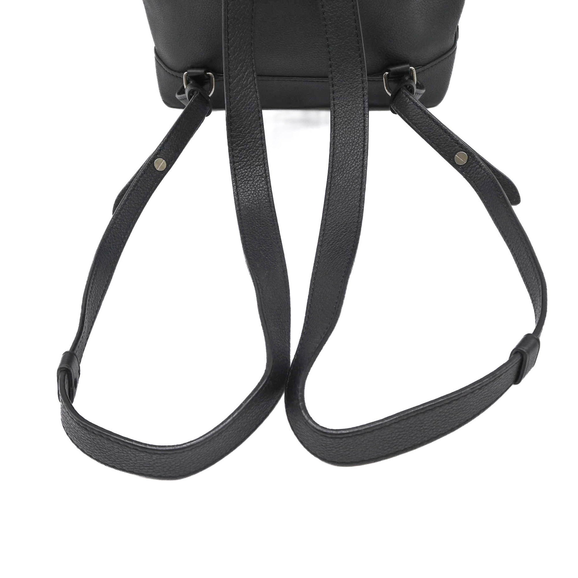 Louis Vuitton Black Leather Backpack