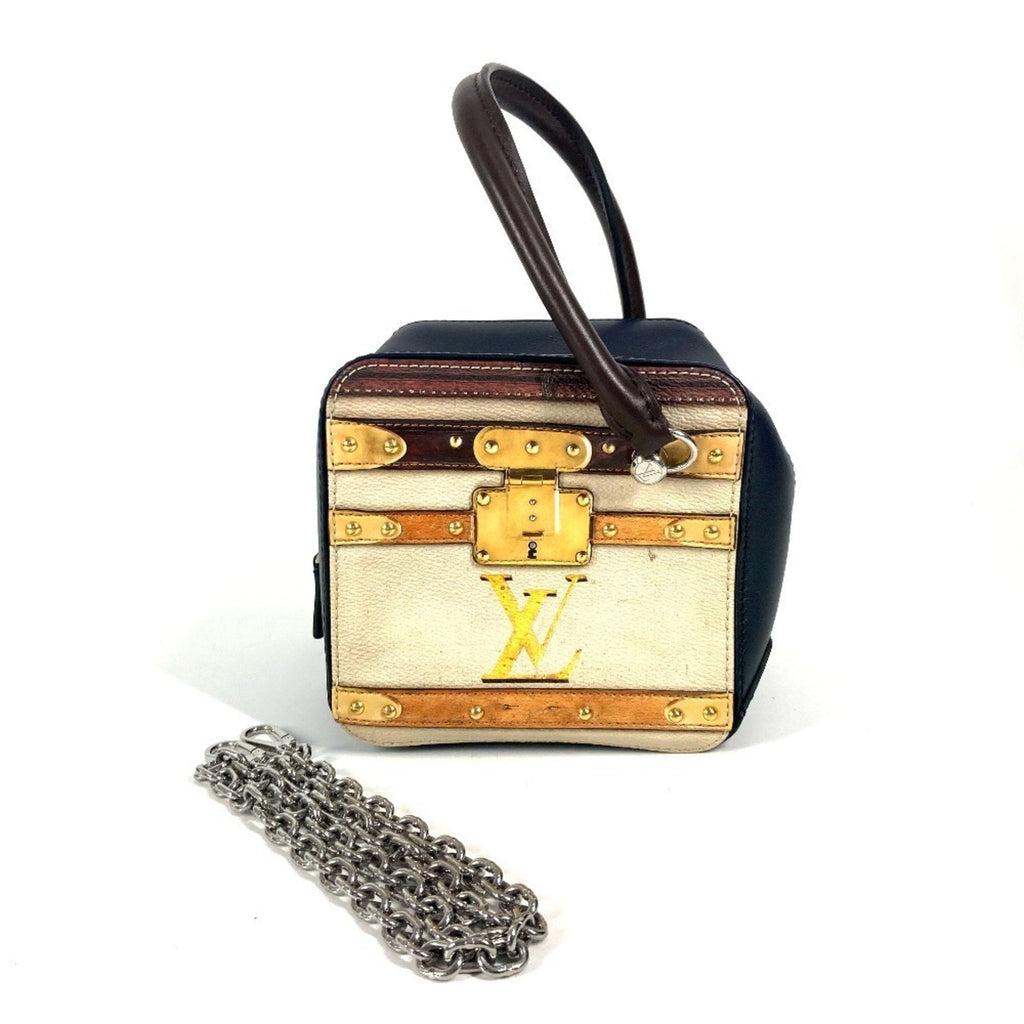 Louis Vuitton Navy Leather Handbag