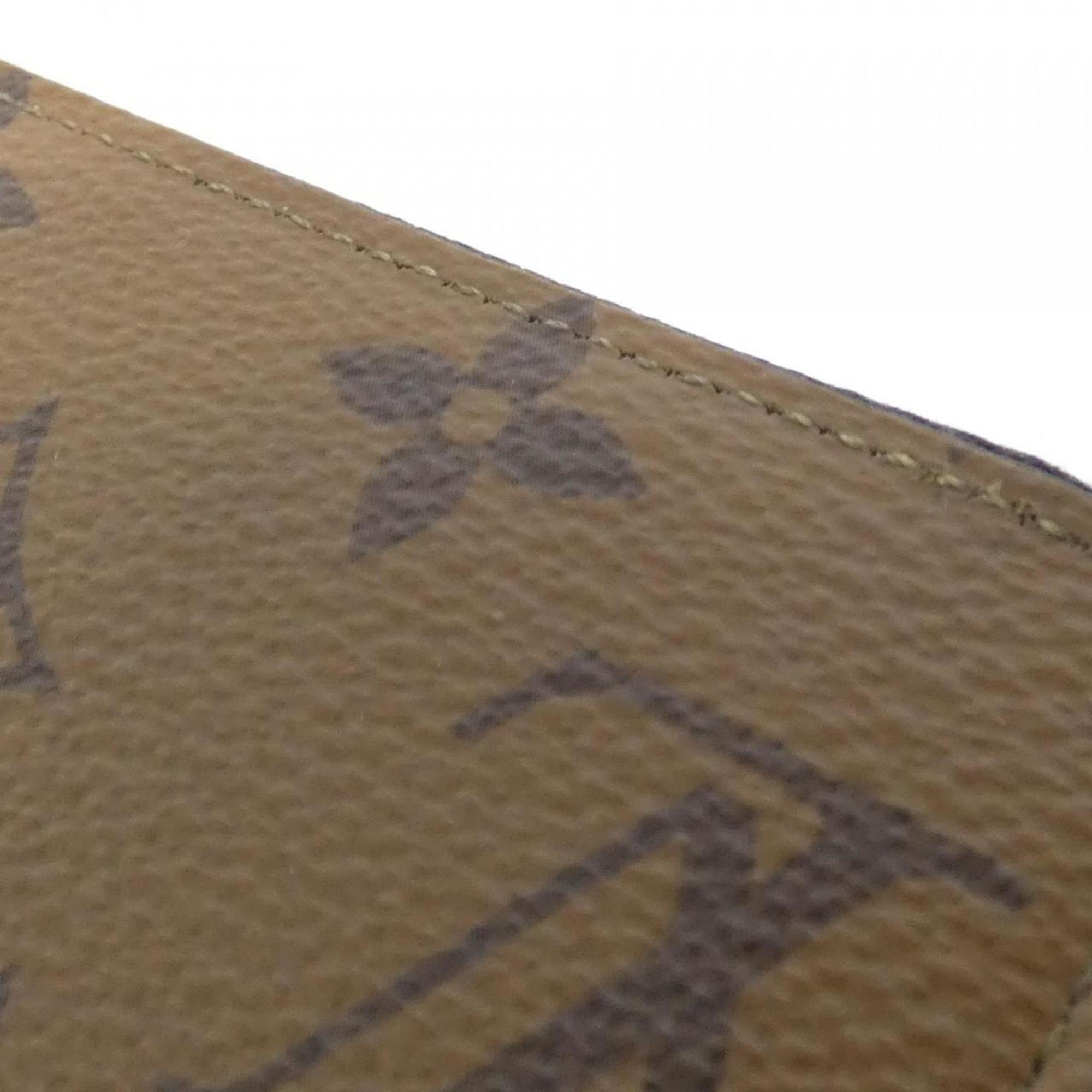 Louis Vuitton Marron Coated Canvas Long Wallet