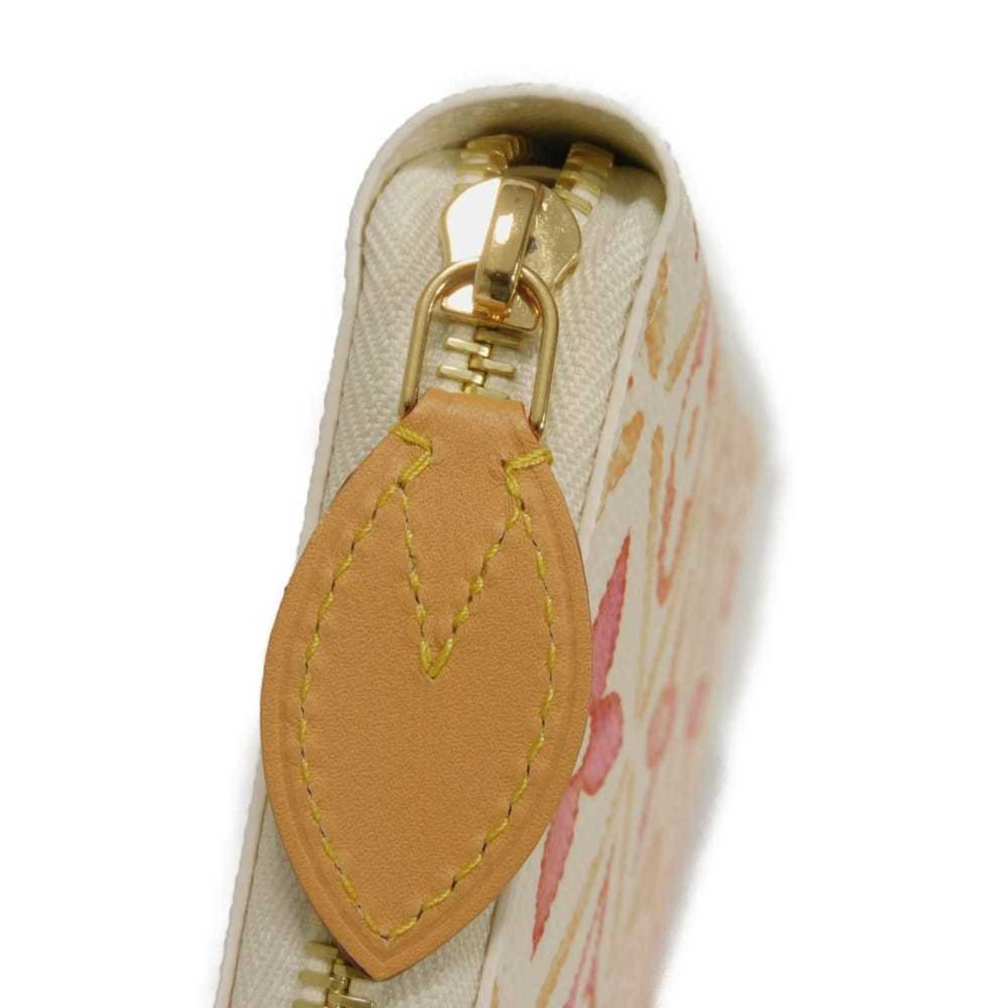 Louis Vuitton Coral Color Monogram Pink White Monogram Long Wallet