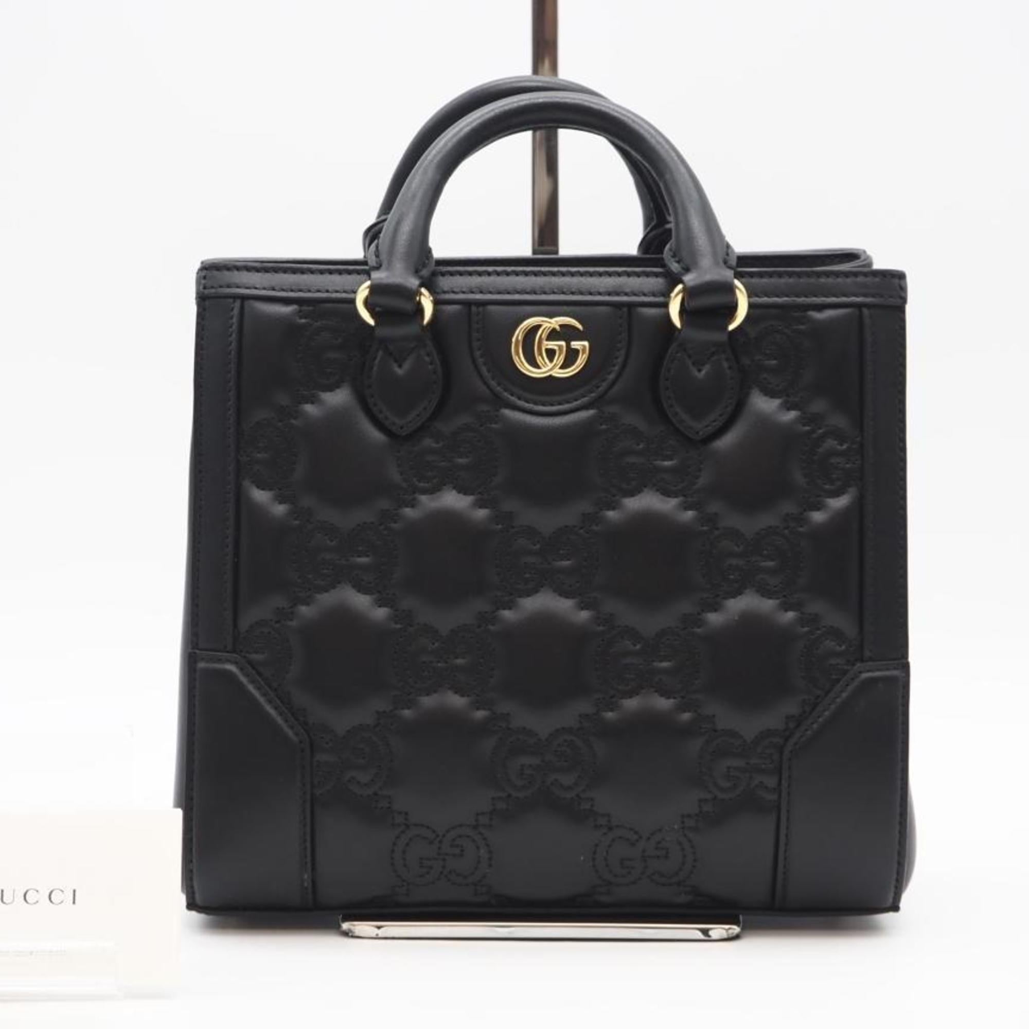 Gucci Black Leather Handbag (Pre-Owned)