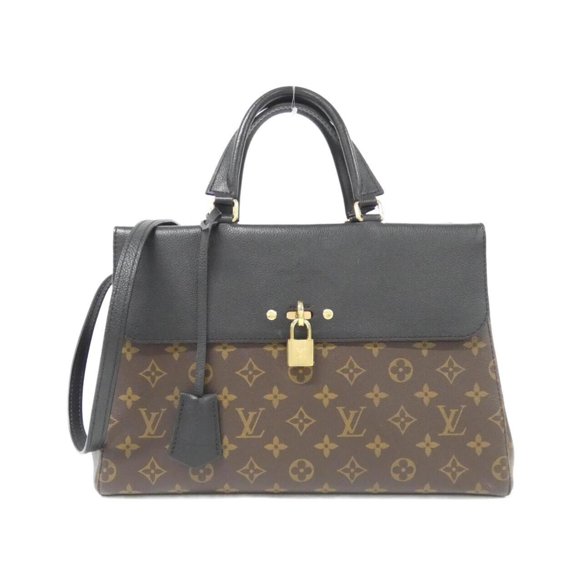 Louis Vuitton Monogram Black Marron Monogram Monogram Leather Handbag