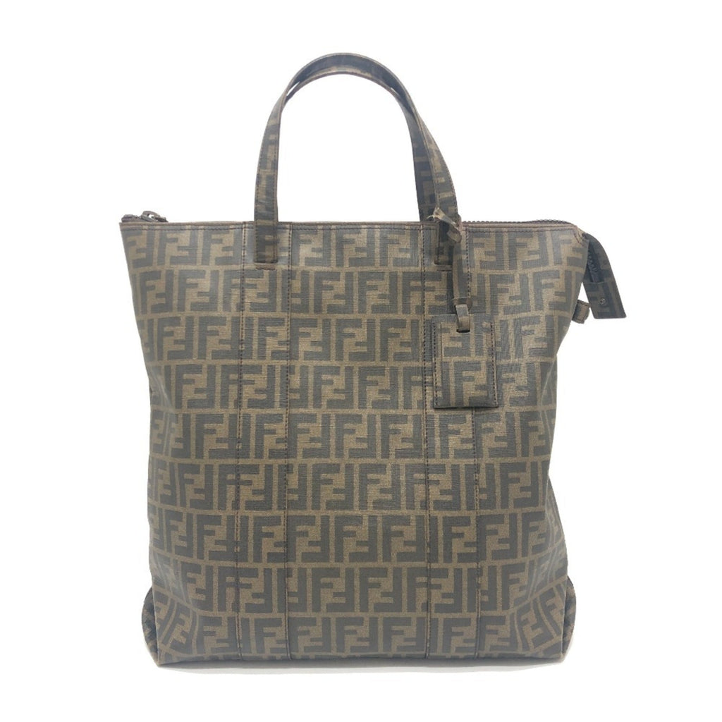 Fendi Brown Pvc Tote Bag