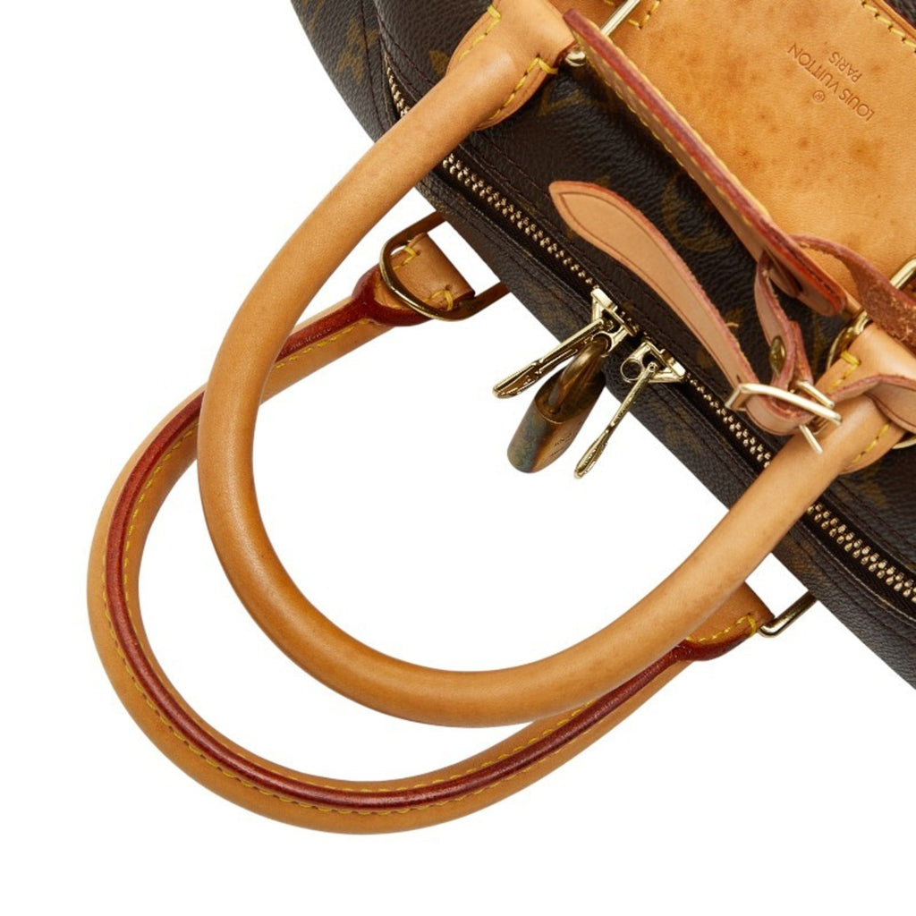 Louis Vuitton Brown Pvc Leather Handbag