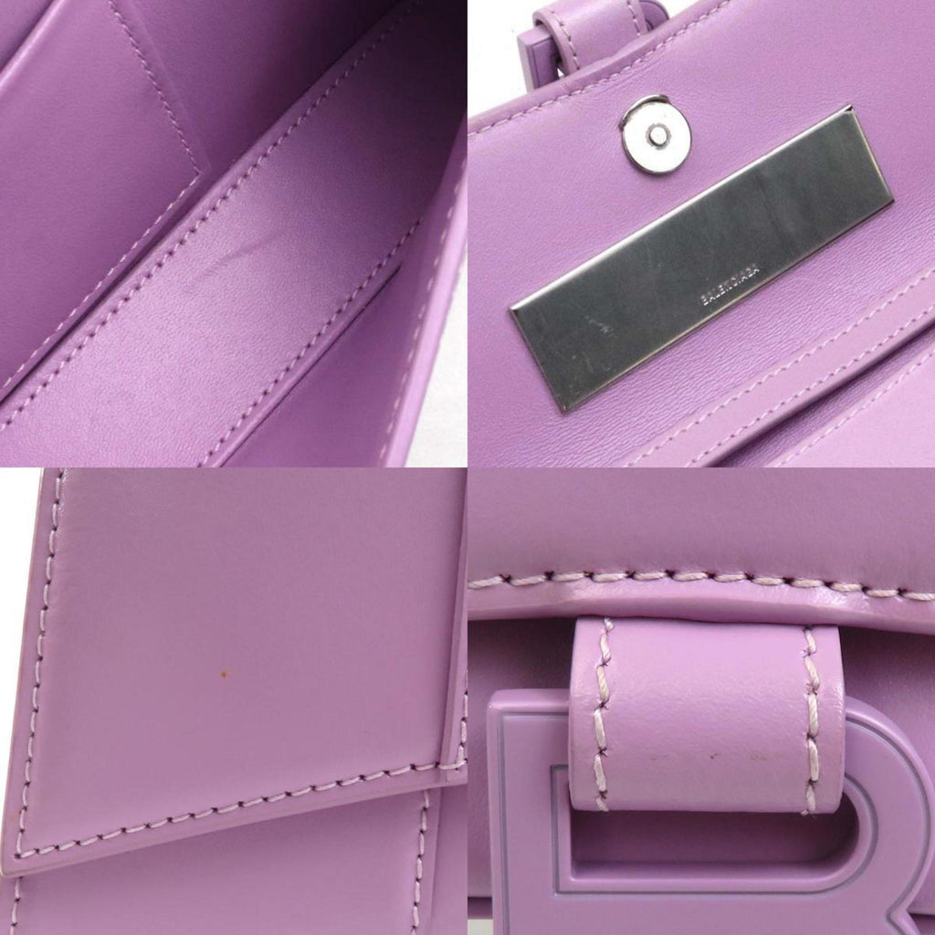 Balenciaga Pink Purple Leather Shoulder