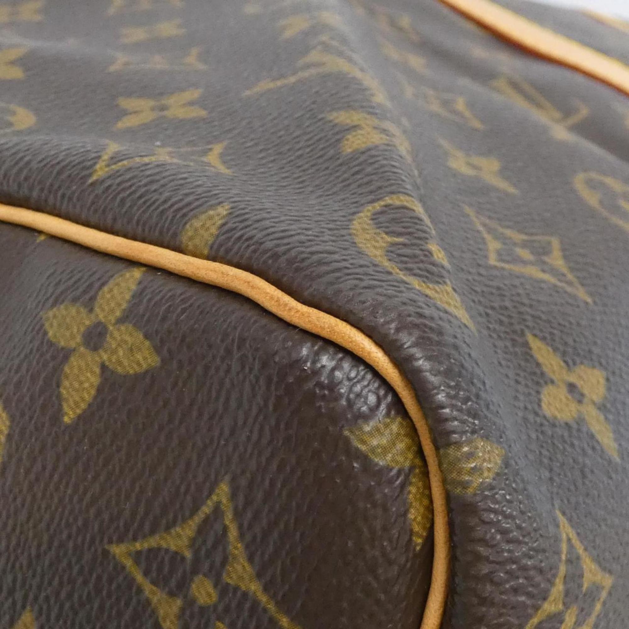 Louis Vuitton Marron Coated Canvas Boston Bag