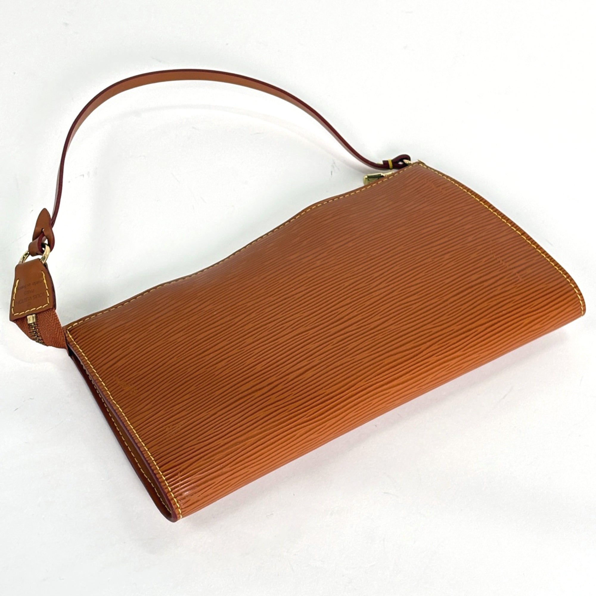 Louis Vuitton Brown Epi Leather Pochette Pouch