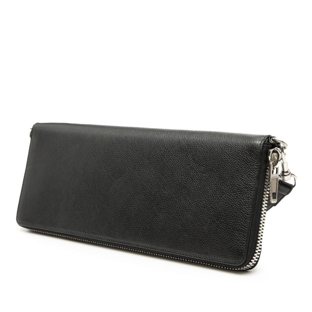 Balenciaga Black Leather Clutch Bag Shoulder
