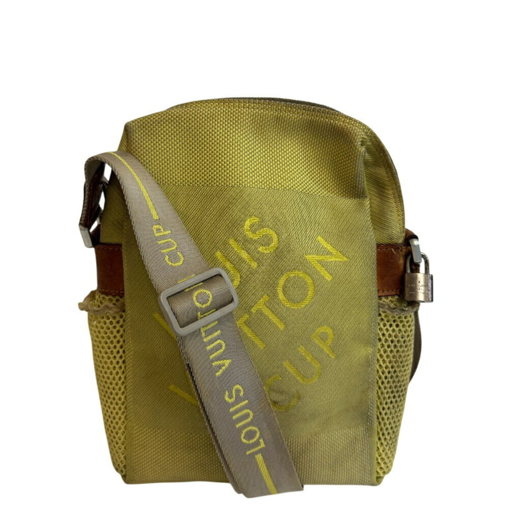 Louis Vuitton Yellow Canvas Pochette Shoulder Bag