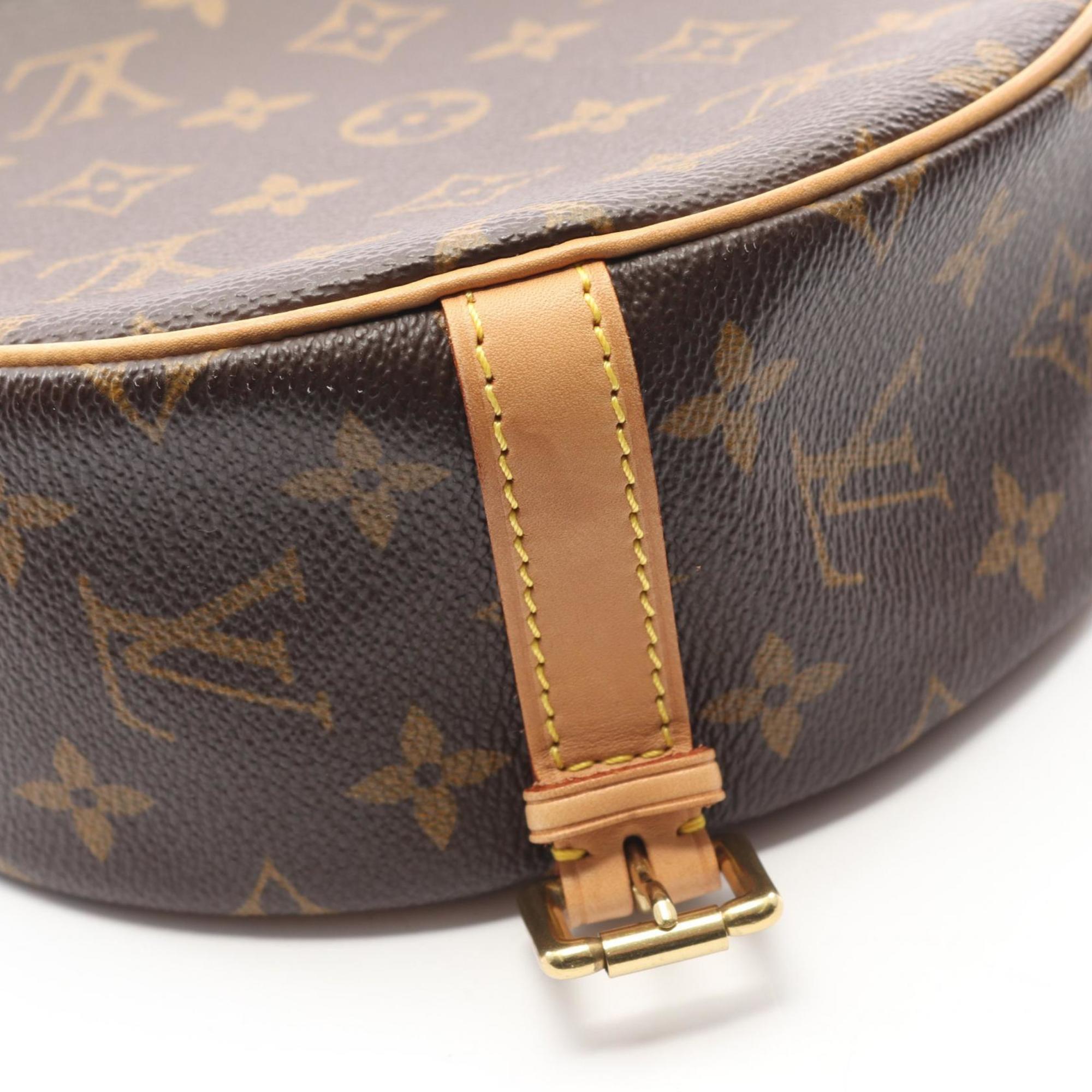 Louis Vuitton Brown Monogram Coated Canvas Leather Shoulder Bag