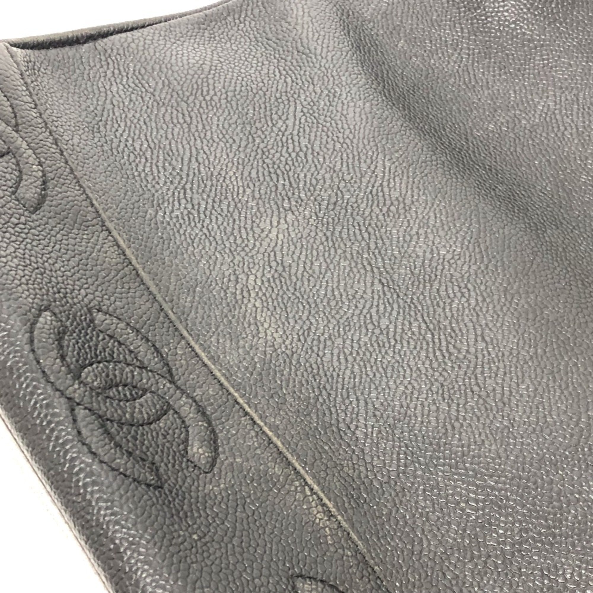 Chanel Black Leather Tote Bag