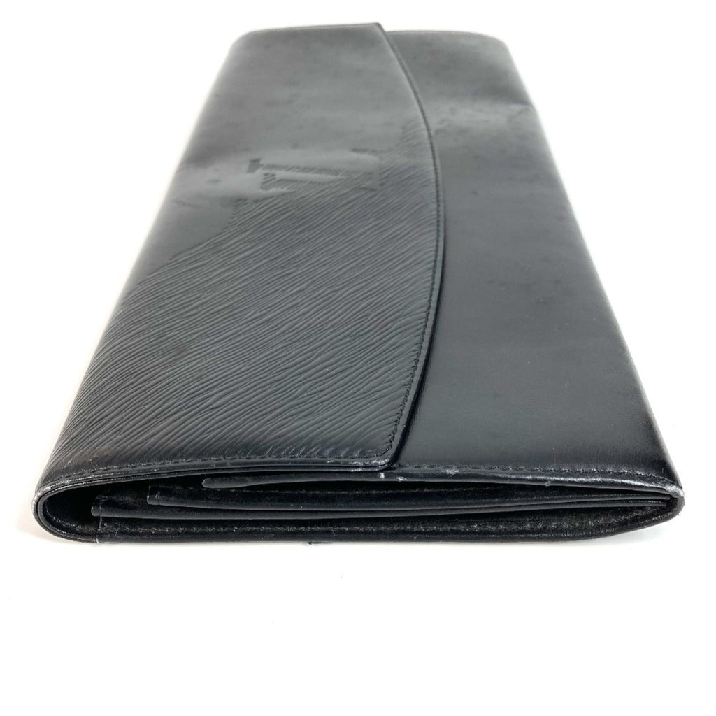 Louis Vuitton Black Leather Clutch Bag