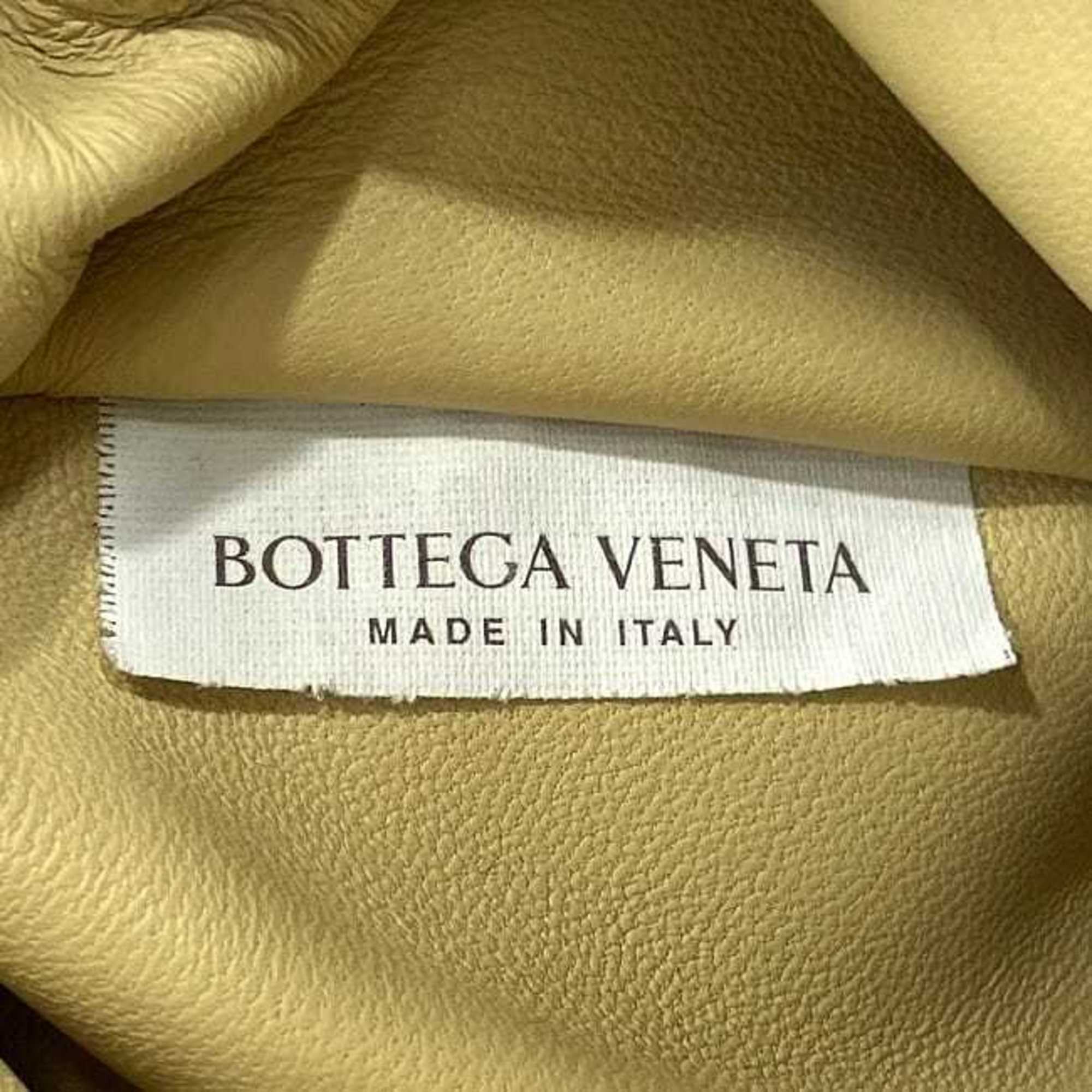 Bottega Veneta Beige Yellow Fur Handbag