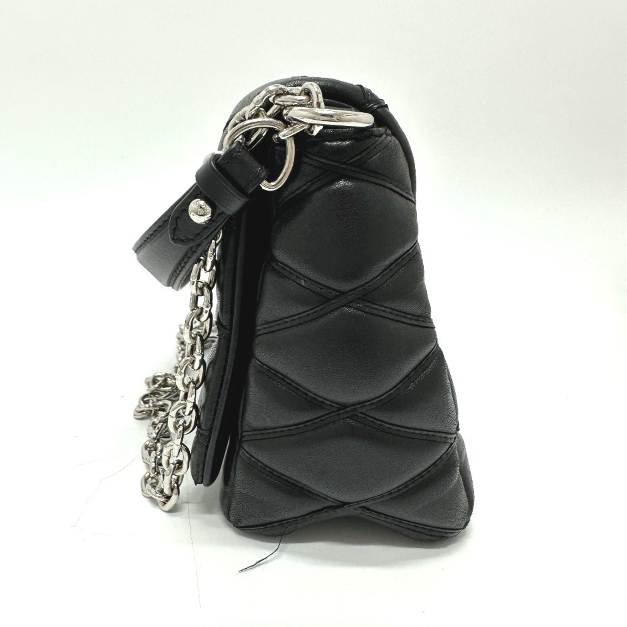 Louis Vuitton Black Noir Leather Handbag Shoulder Bag