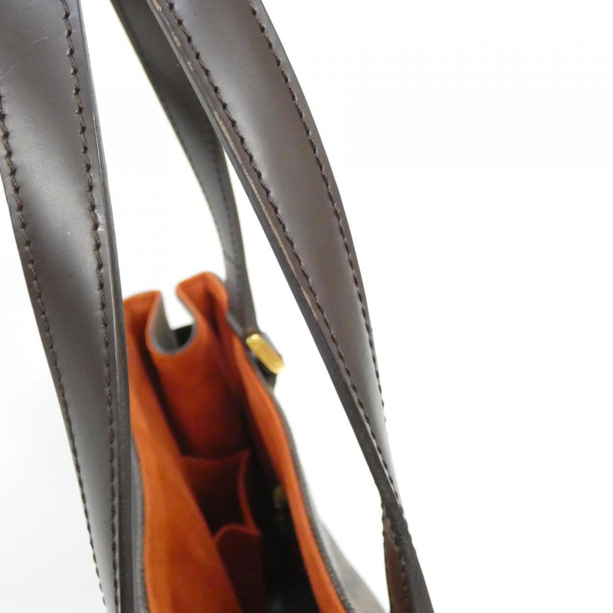 Louis Vuitton Brown Coated Canvas Handbag