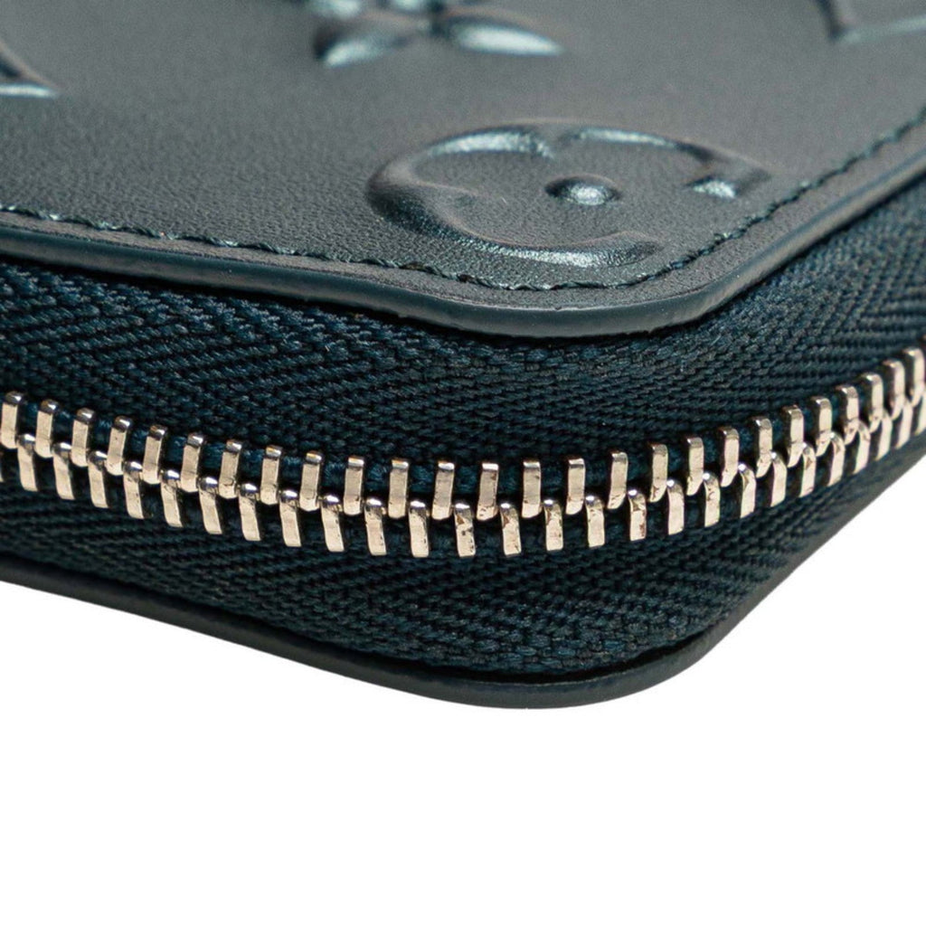 Louis Vuitton Blue Leather Coin Purse/Coin Case