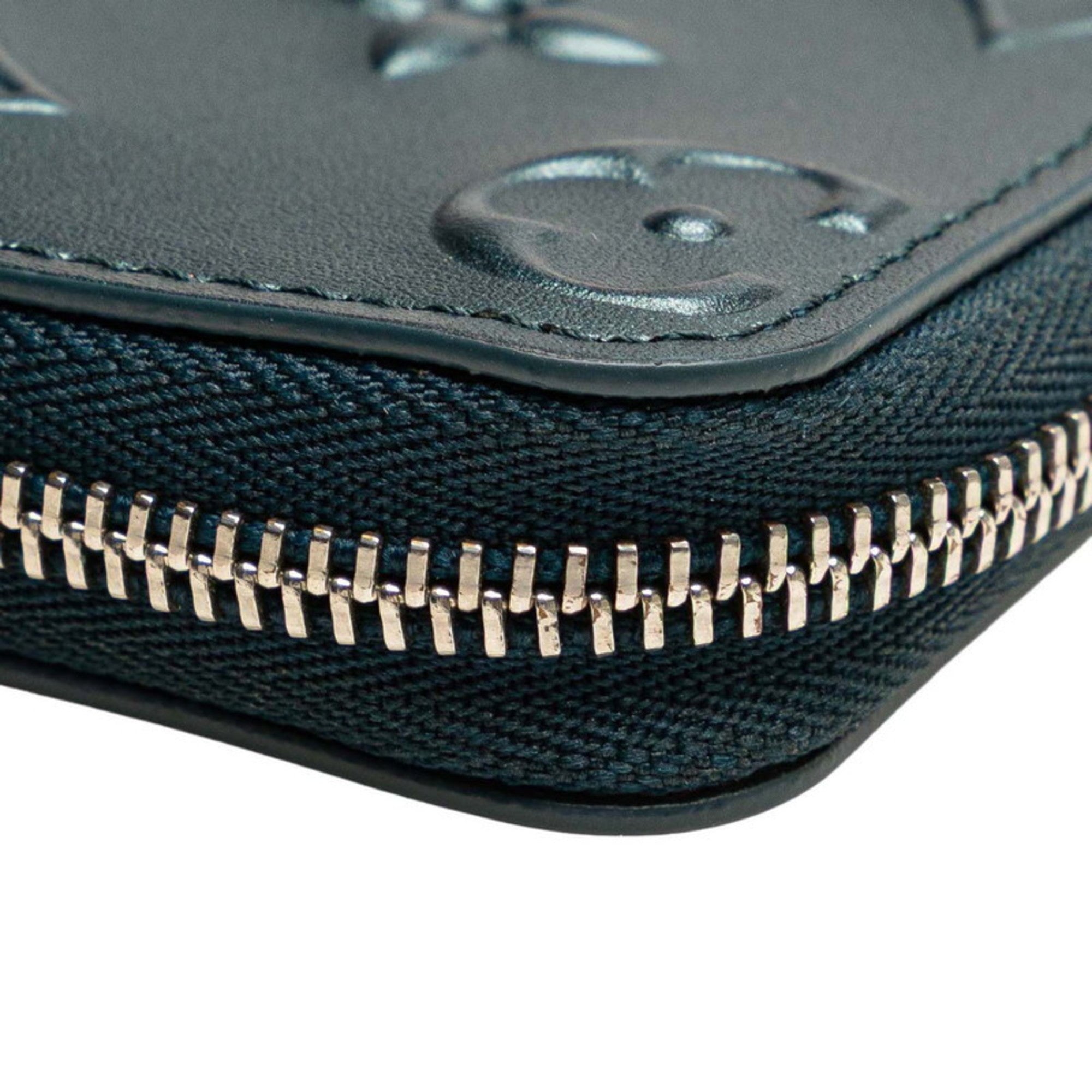 Louis Vuitton Blue Leather Coin Purse/Coin Case