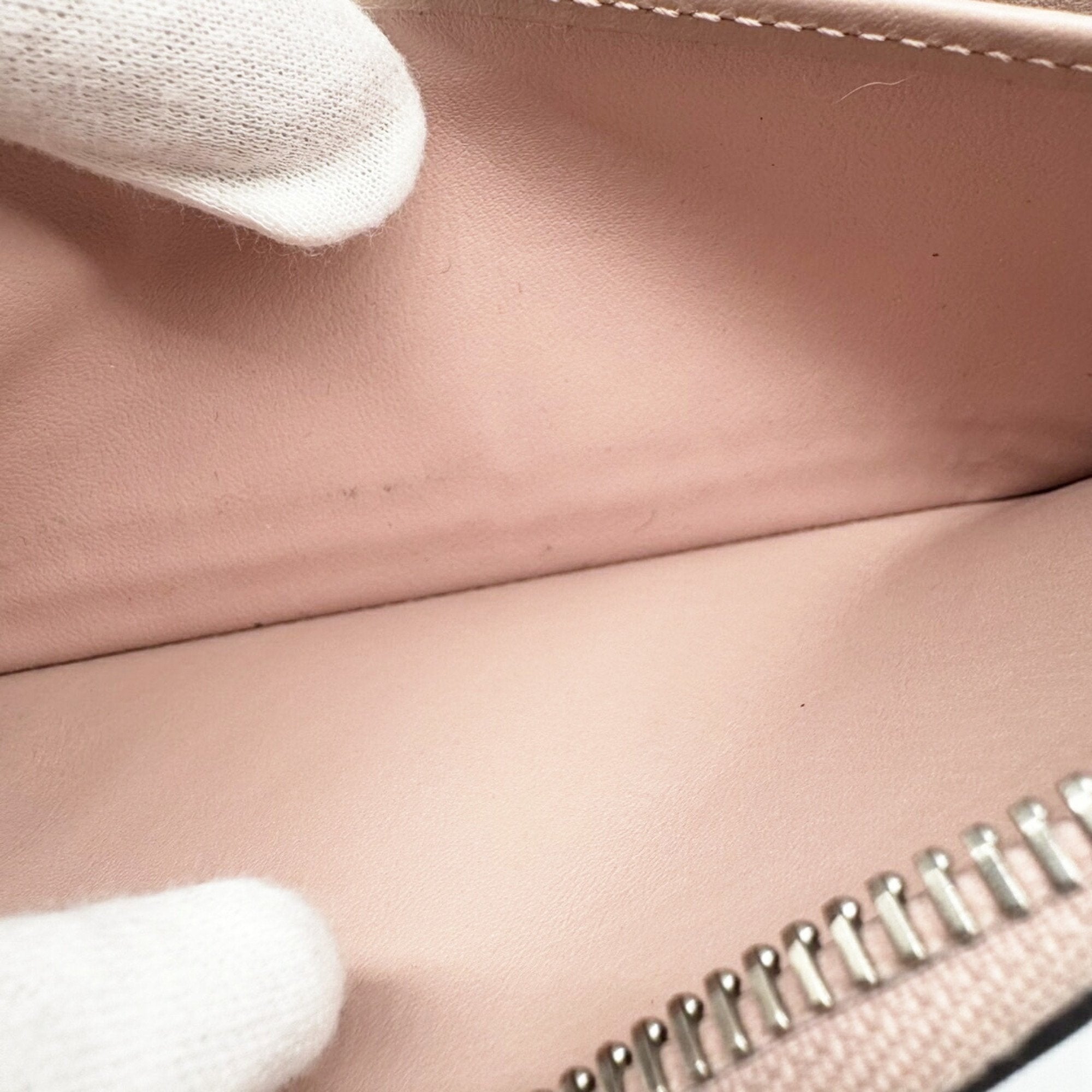 Louis Vuitton Mahina Pink Mahina Leather Long Wallet