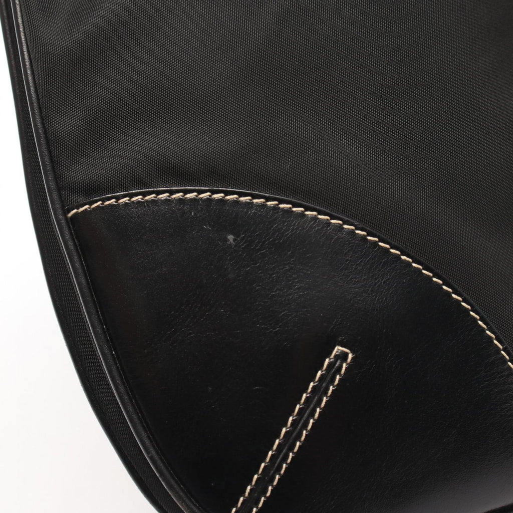 Prada Black Nylon Leather Shoulder Bag
