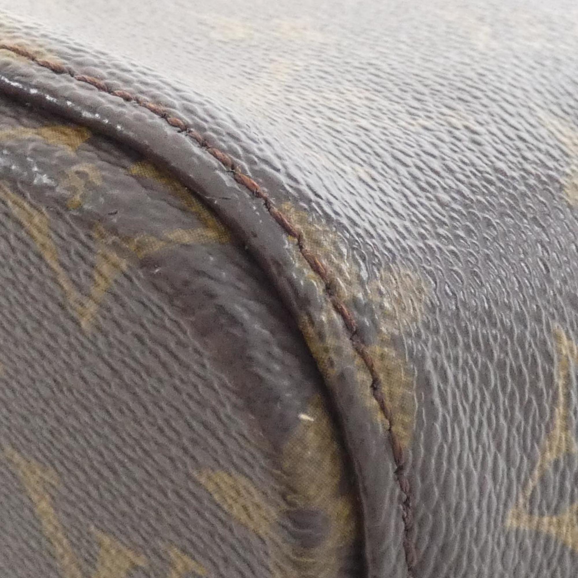 Louis Vuitton Marron Coated Canvas Handbag