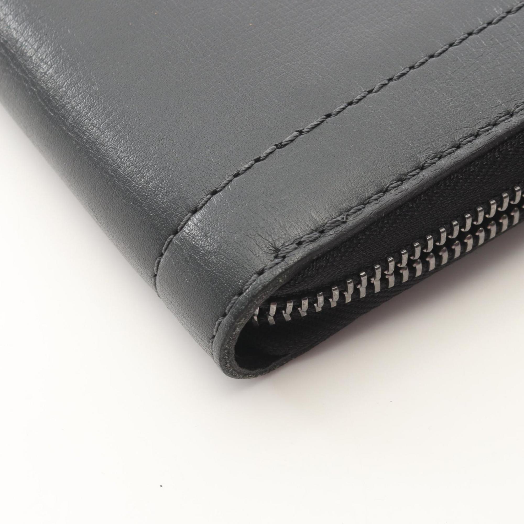 Louis Vuitton Black Leather Long Wallet