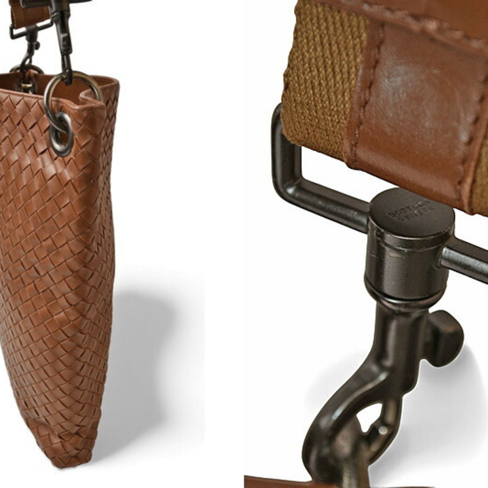Bottega Veneta Intrecciato Brown Intrecciato Shoulder Bag