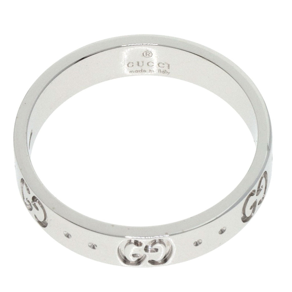 Gucci Icon White Gold (18K) Band Ring (Pre-Owned)