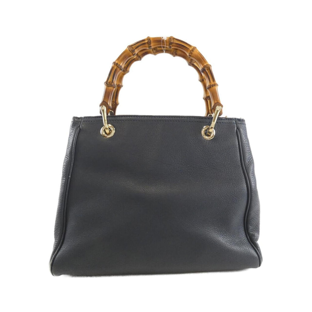 Gucci Dark Blue Leather Handbag (Pre-Owned)