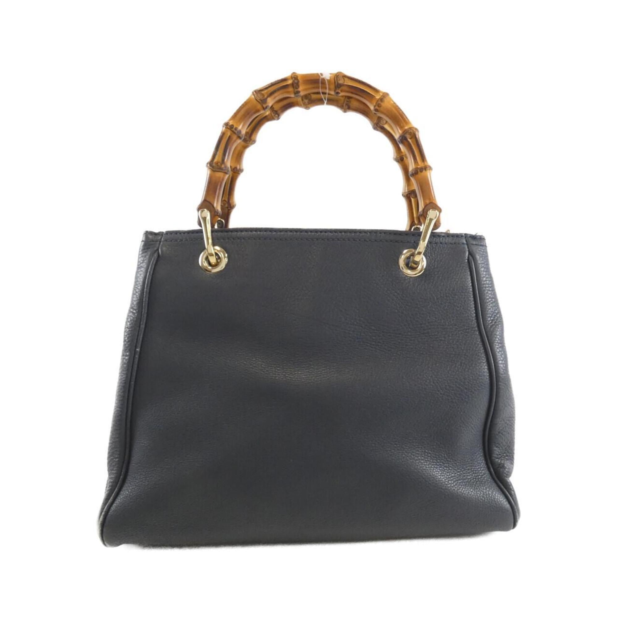 Gucci Dark Blue Leather Handbag (Pre-Owned)