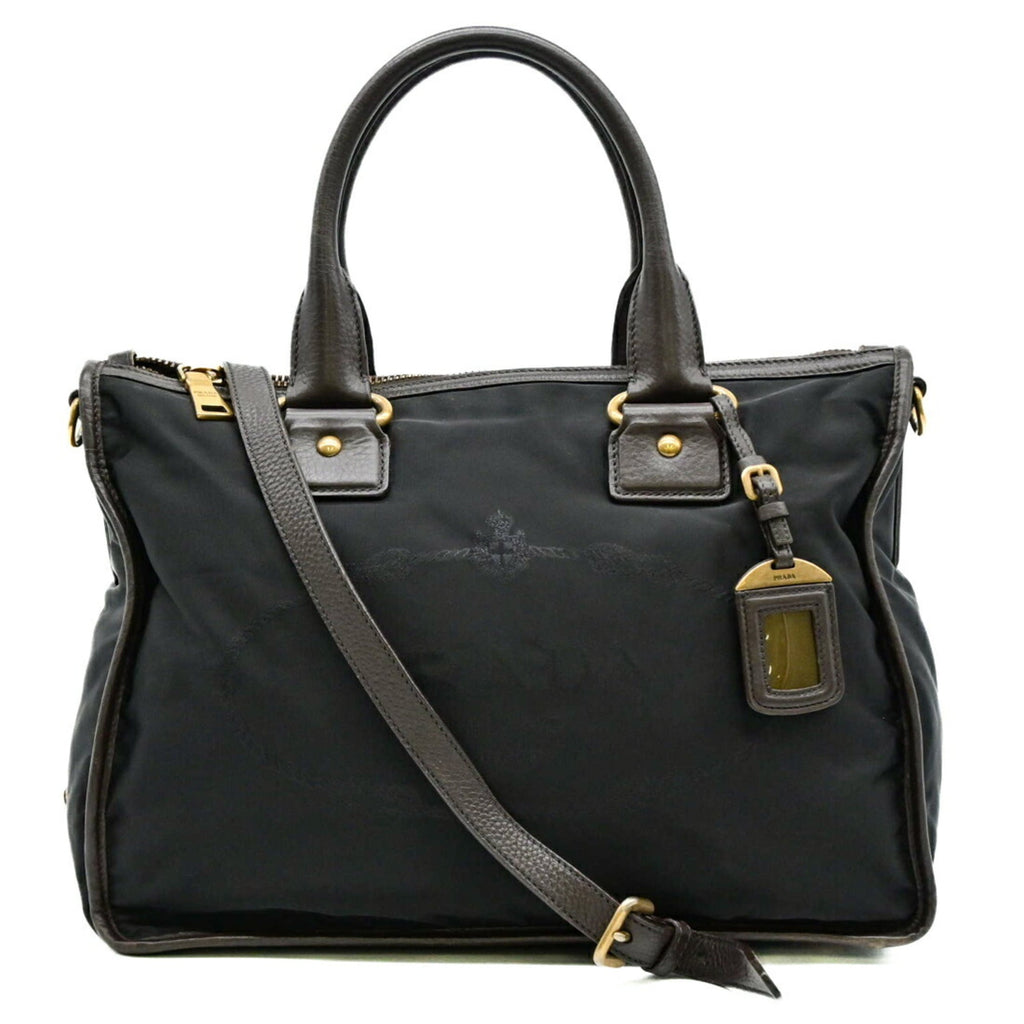 Prada Black Nylon Handbag Shoulder Bag