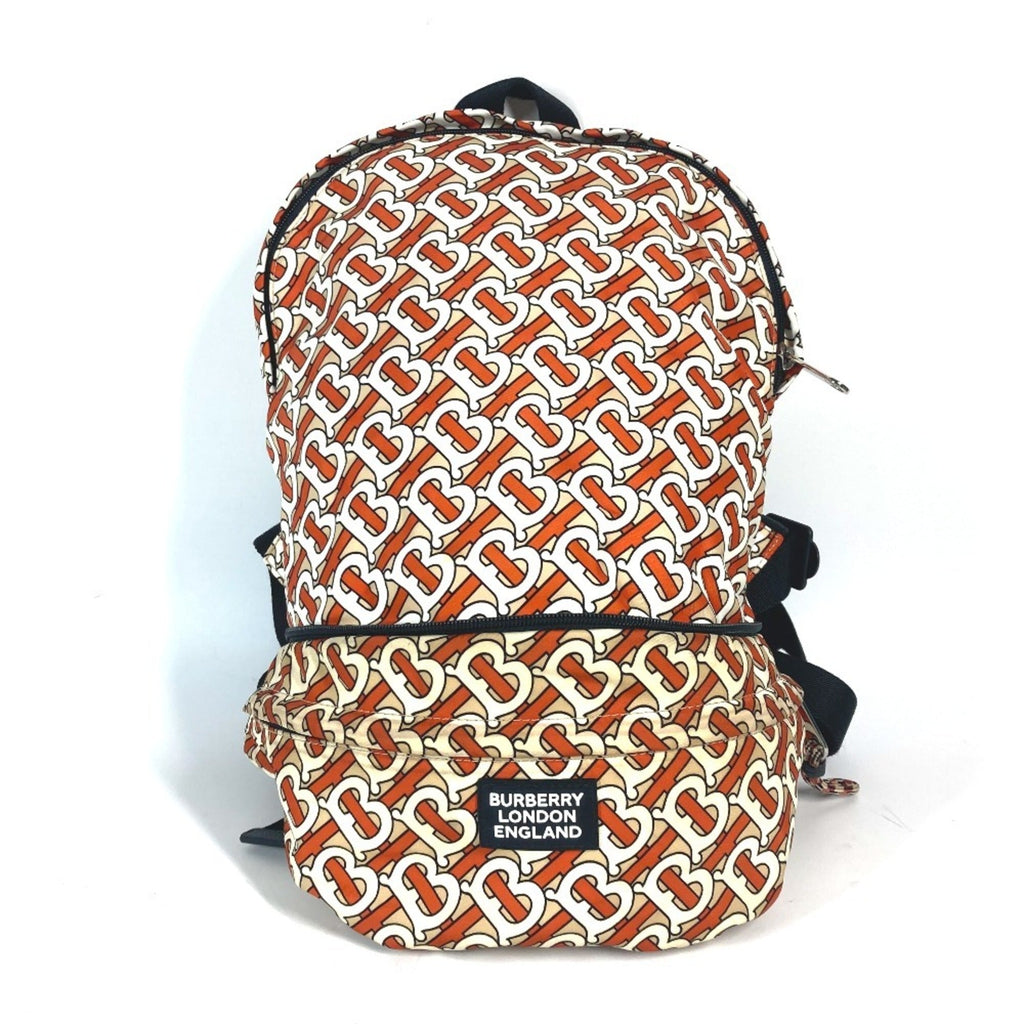 Burberry Orange White Nylon Fanny Pack Sling Bag