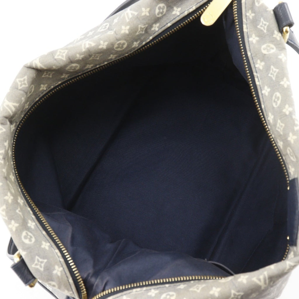 Louis Vuitton Gray Navy Canvas Shoulder Bag Tote Bag