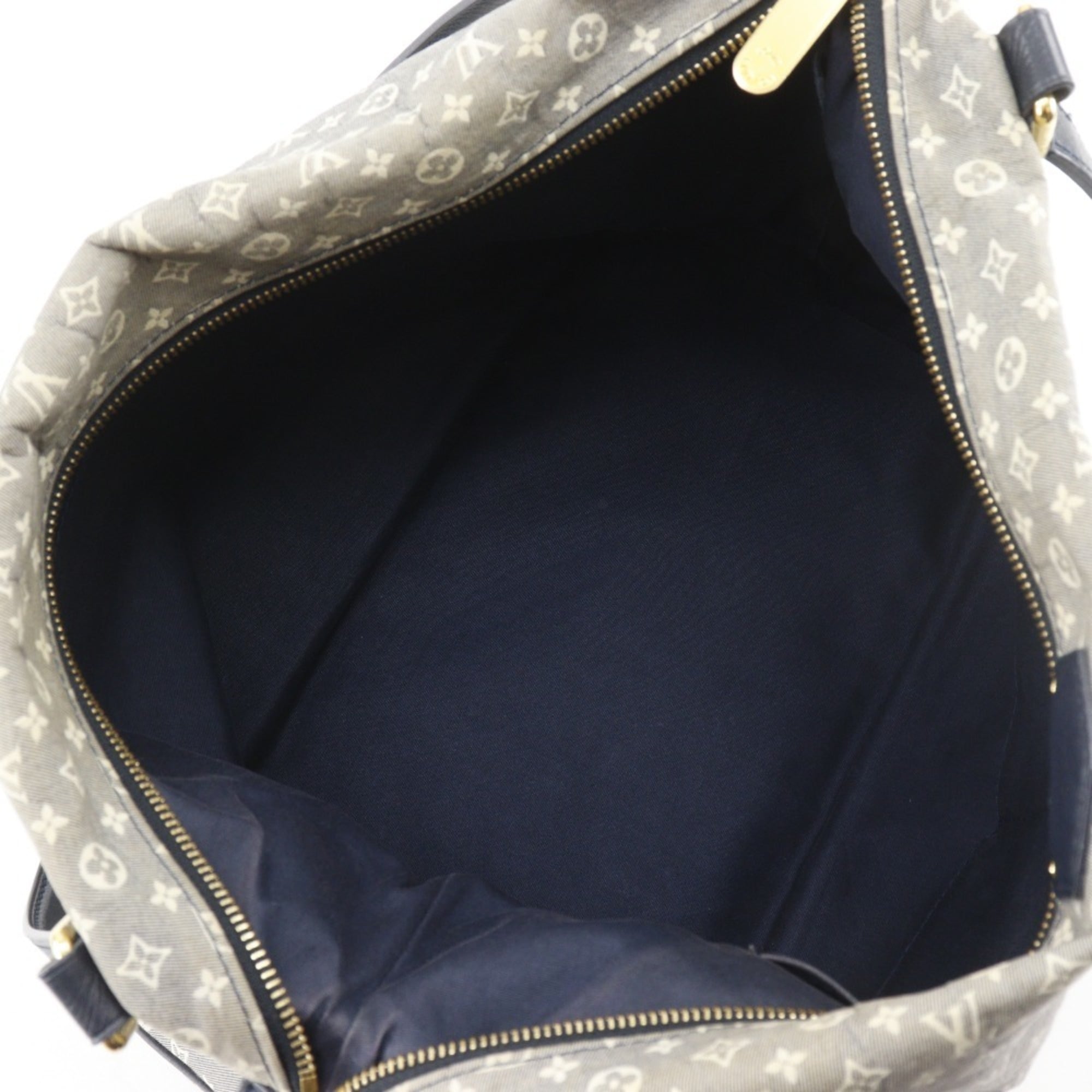 Louis Vuitton Gray Navy Canvas Shoulder Bag Tote Bag
