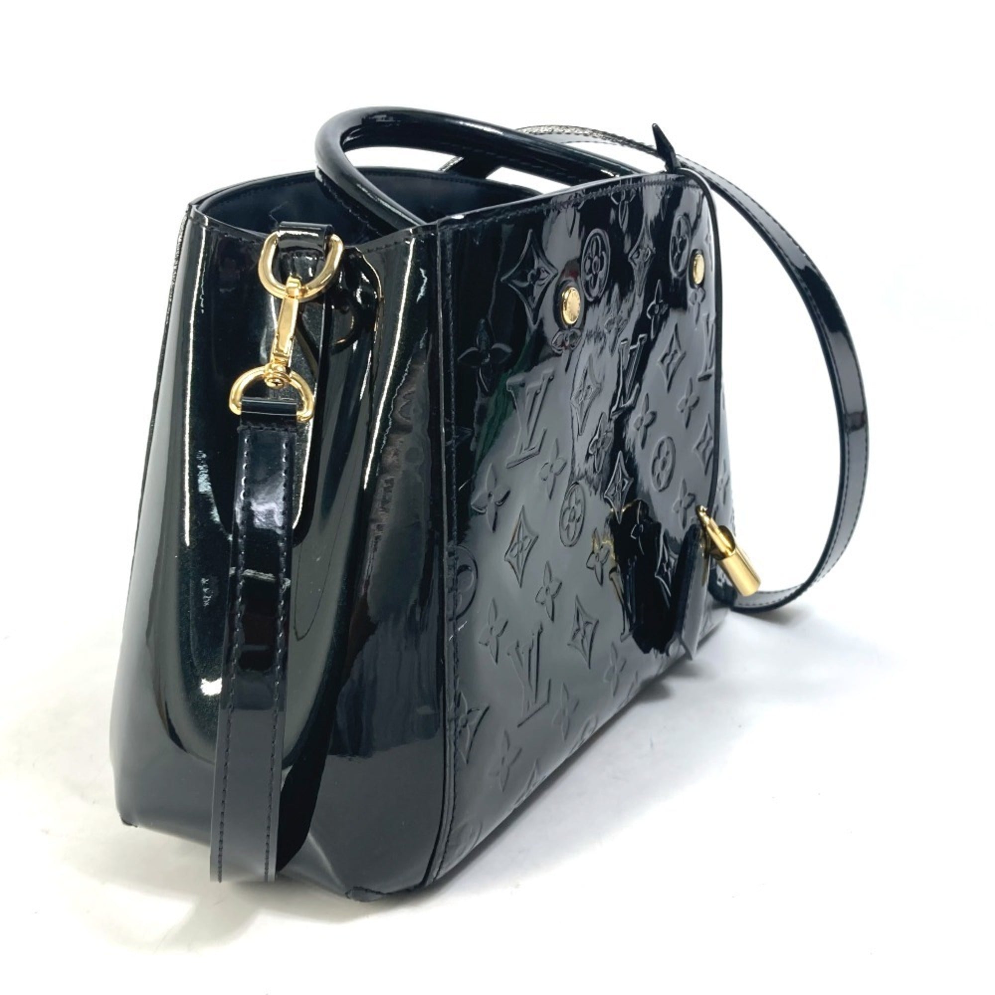Louis Vuitton Monogram Vernis Black Noir Monogram Vernis Handbag Shoulder Bag