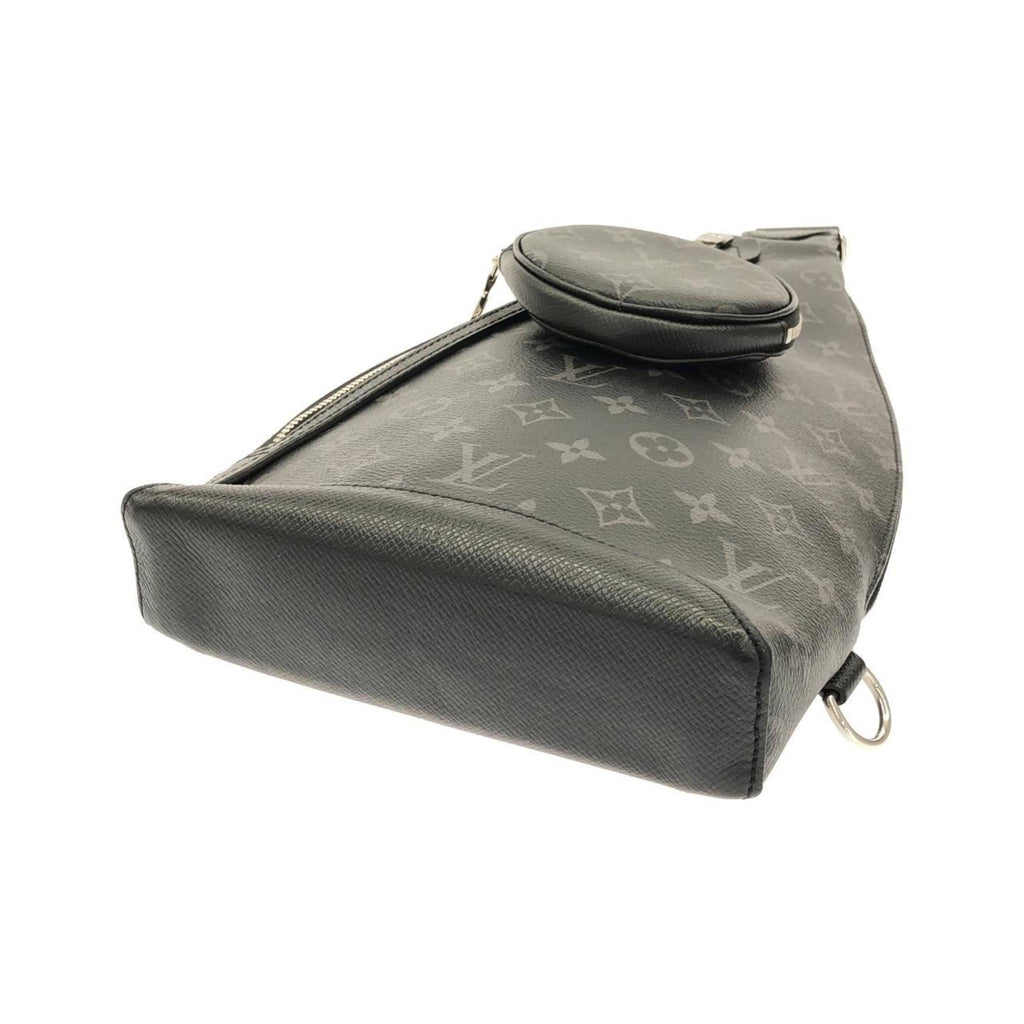 Louis Vuitton Black Coated Canvas Leather Shoulder Bag