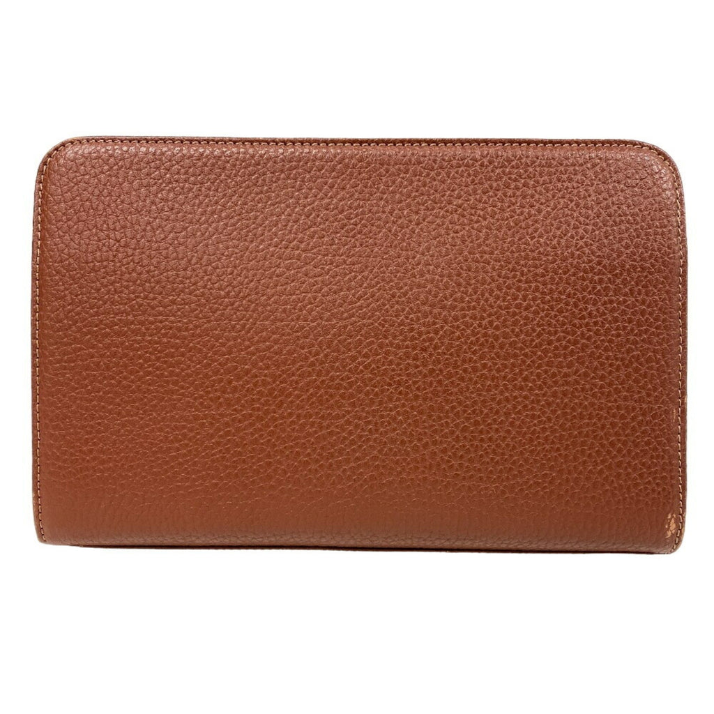 Burberry Brown Leather Clutch Bag