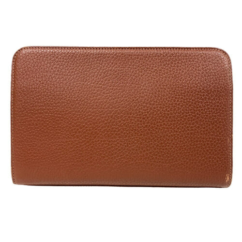 Burberry Brown Leather Clutch Bag