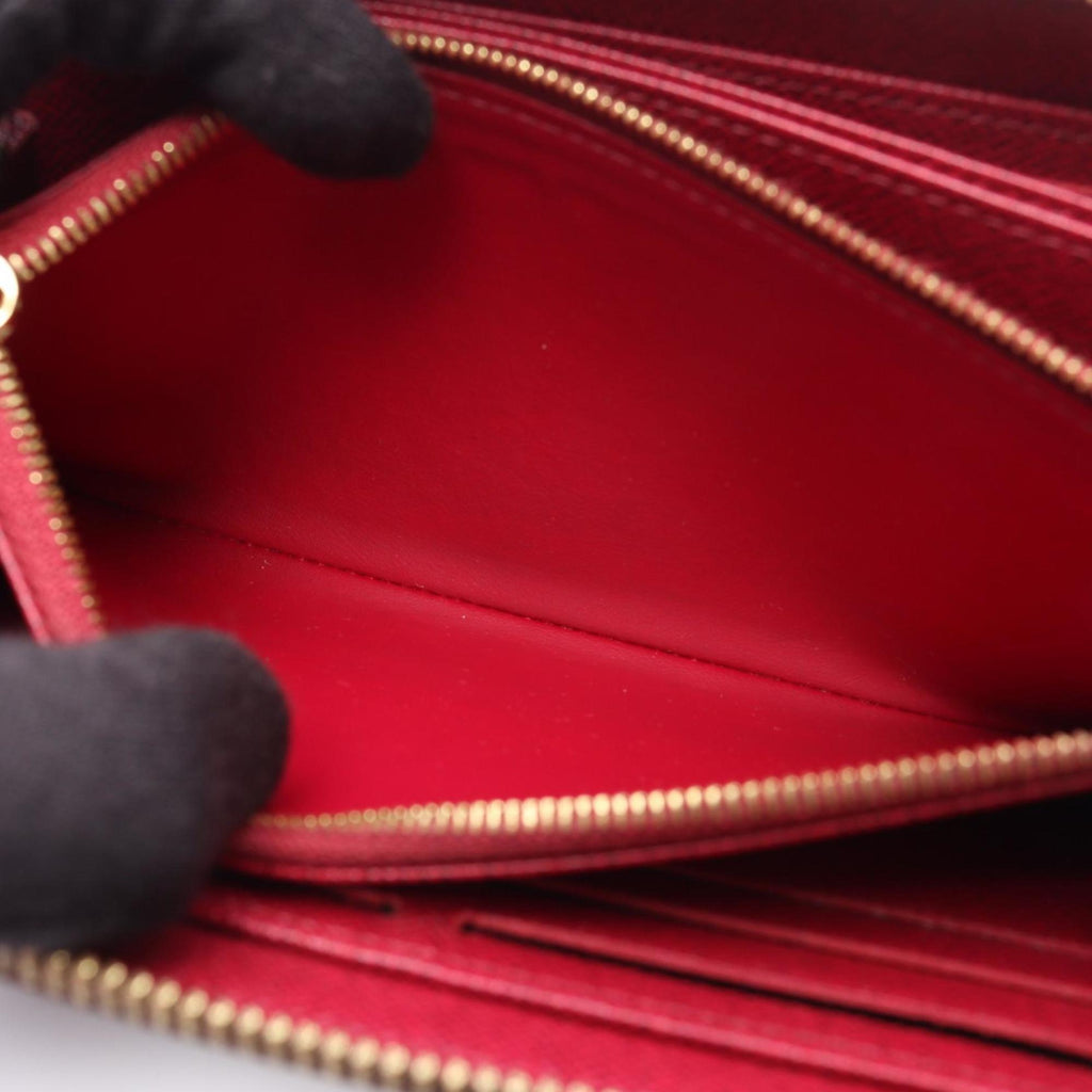 Louis Vuitton Brown Fuchsia Pink Coated Canvas Long Wallet