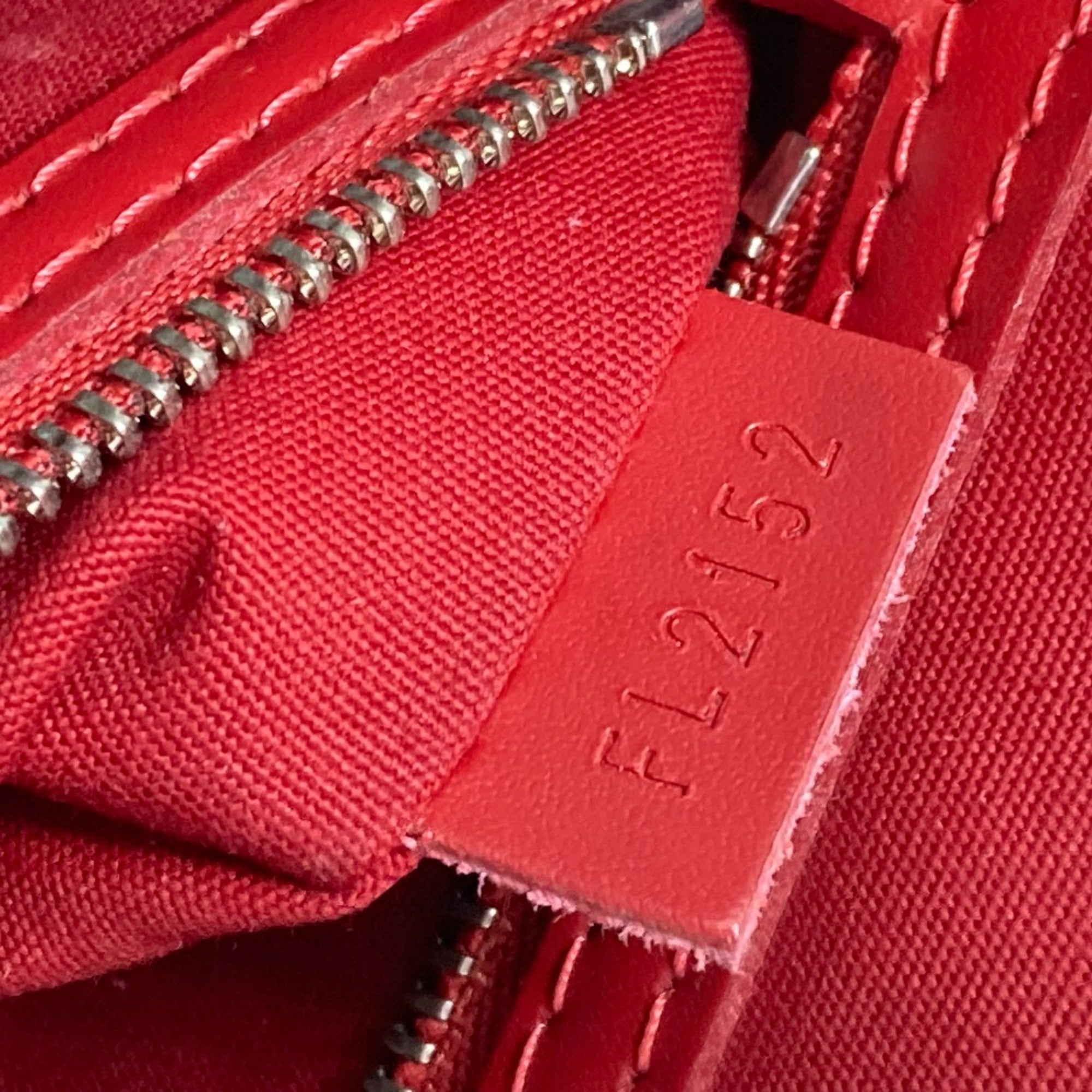 Louis Vuitton Red Leather Handbag