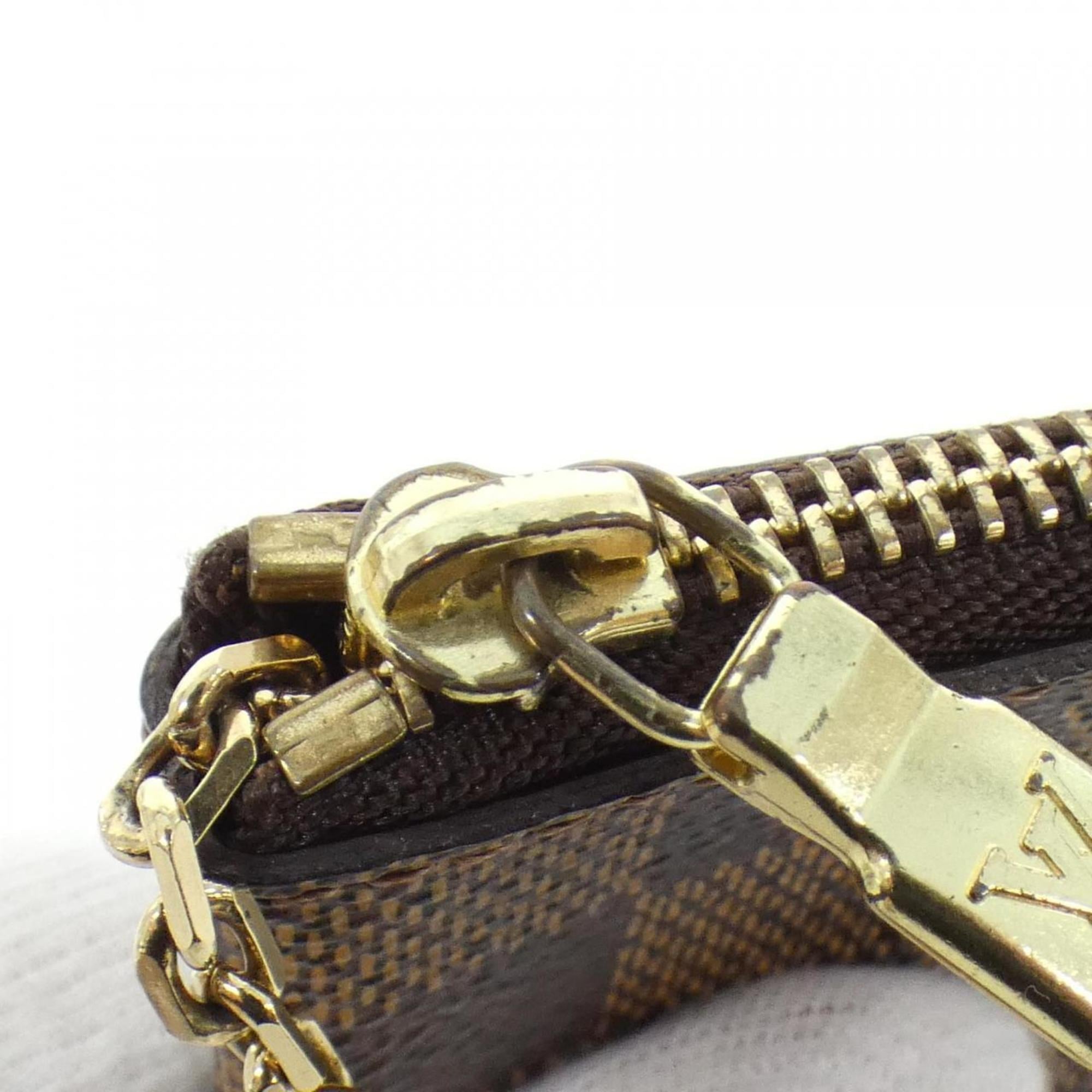 Louis Vuitton Ebene Coated Canvas Coin Purse/Coin Case