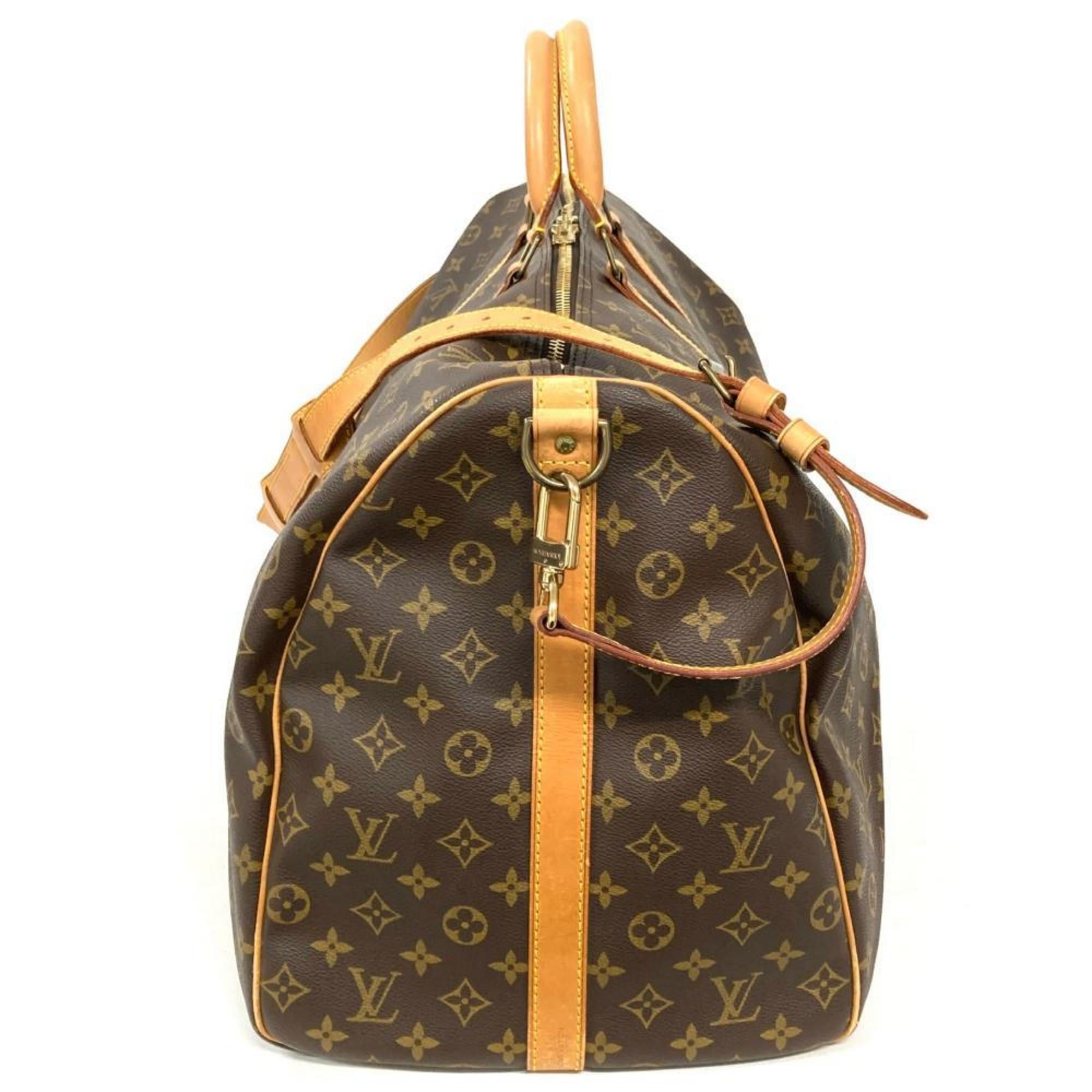 Louis Vuitton Monogram Brown Monogram Leather Boston Bag