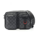 Louis Vuitton Gray Damier Graphite Leather Shoulder Bag