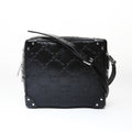 Gucci Black Embossed Shoulder Bag (Pre-Owned)