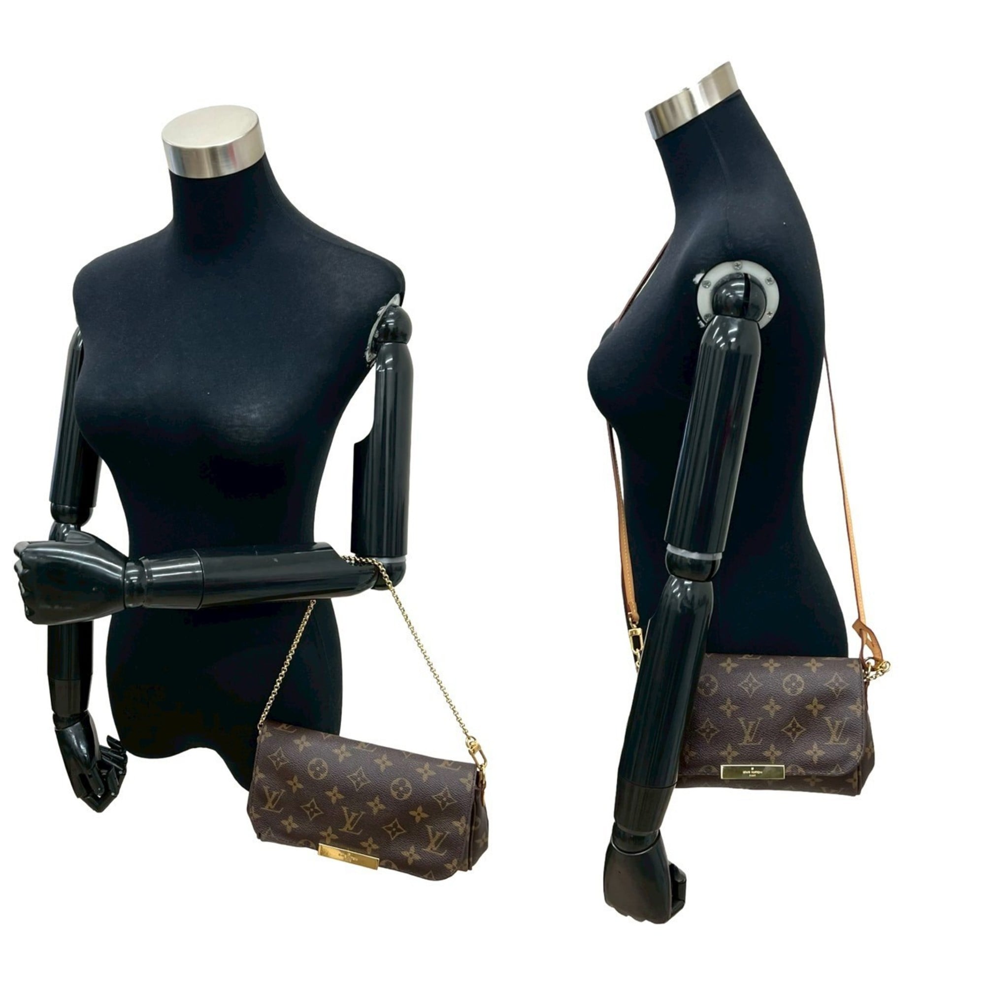Louis Vuitton Brown Leather Pvc Handbag Shoulder Bag