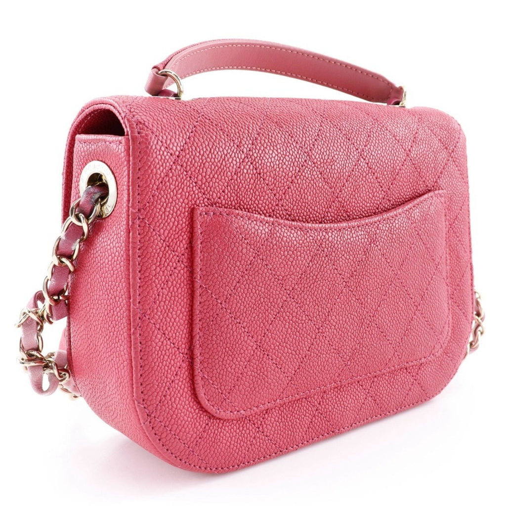 Chanel Pink Caviar Leather Handbag