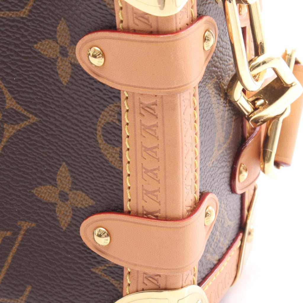 Louis Vuitton Brown Coated Canvas Leather Handbag