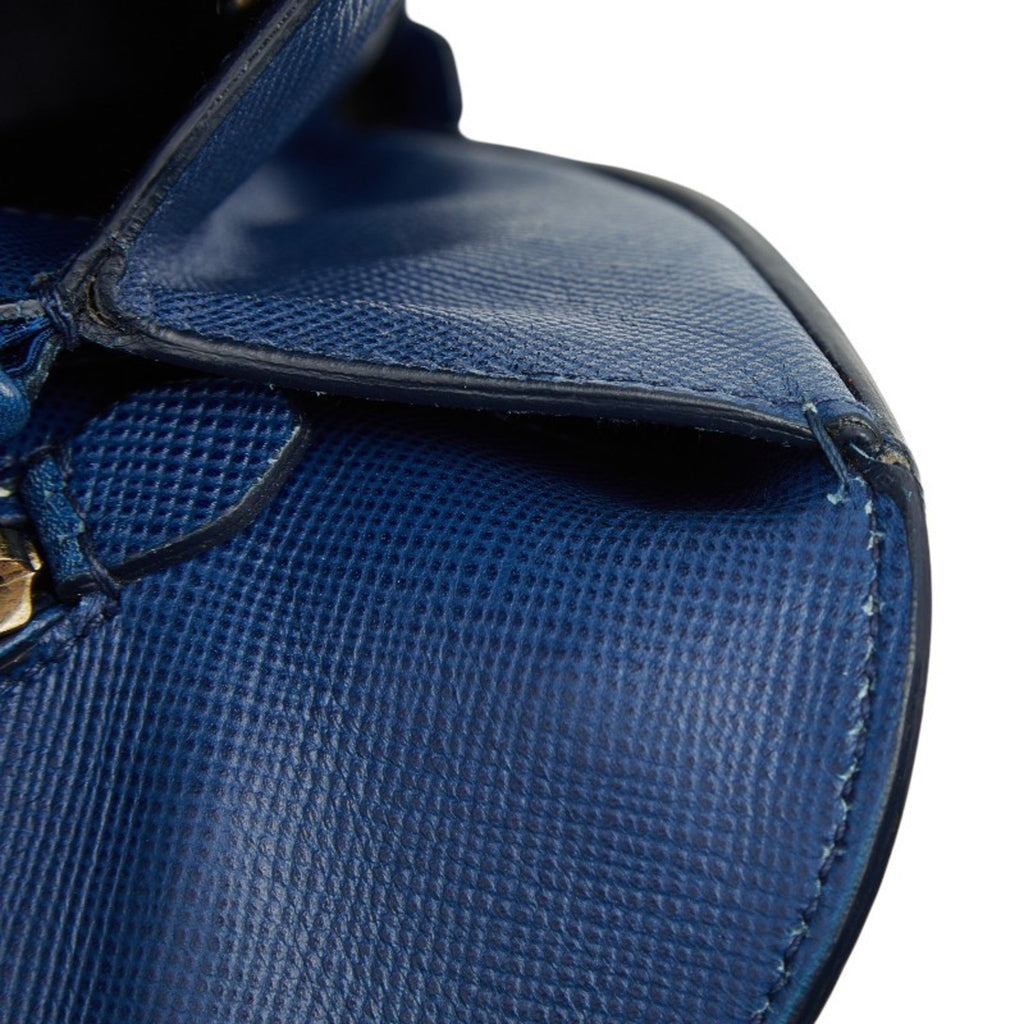 Prada Blue Leather Handbag