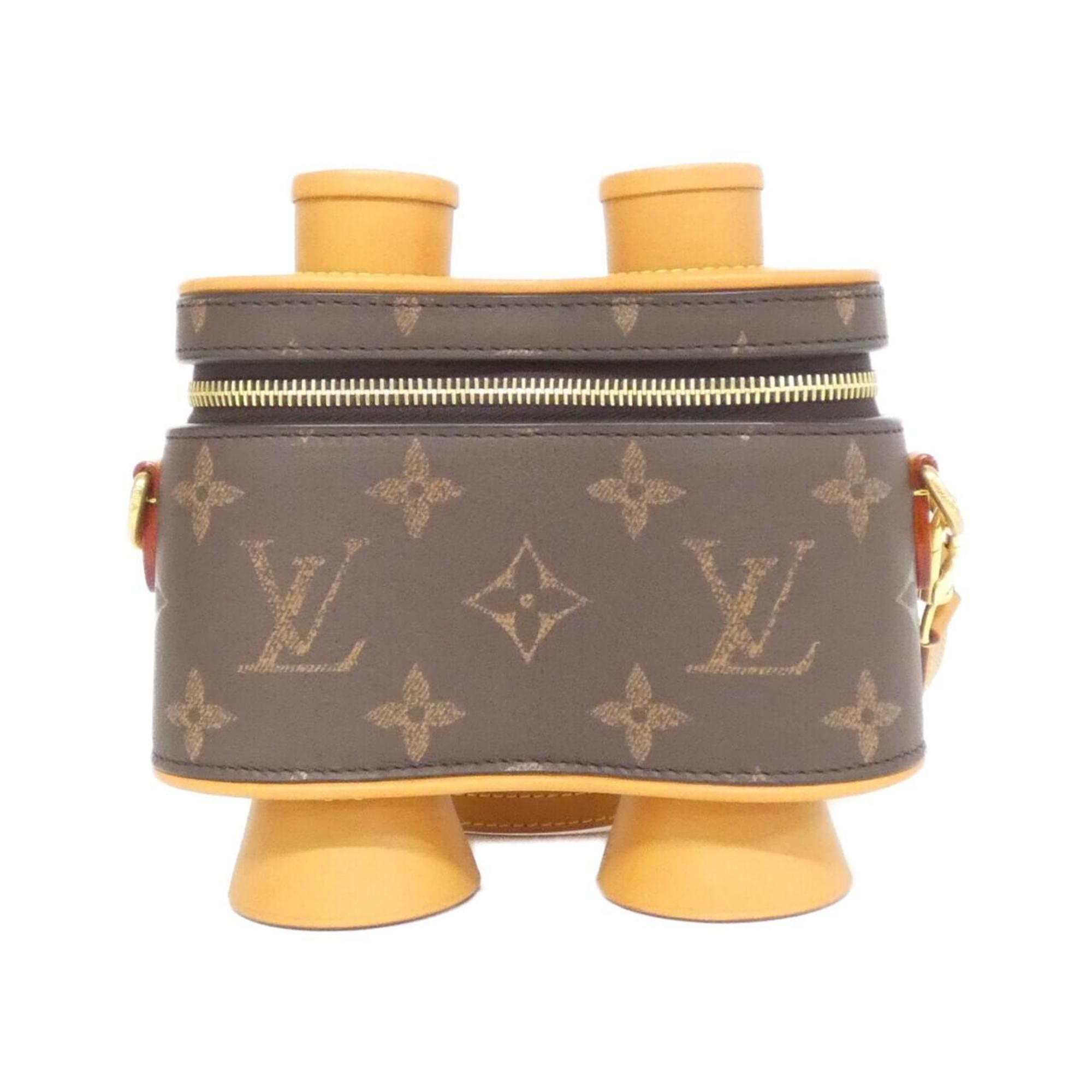 Louis Vuitton Brown Coated Canvas Shoulder Bag
