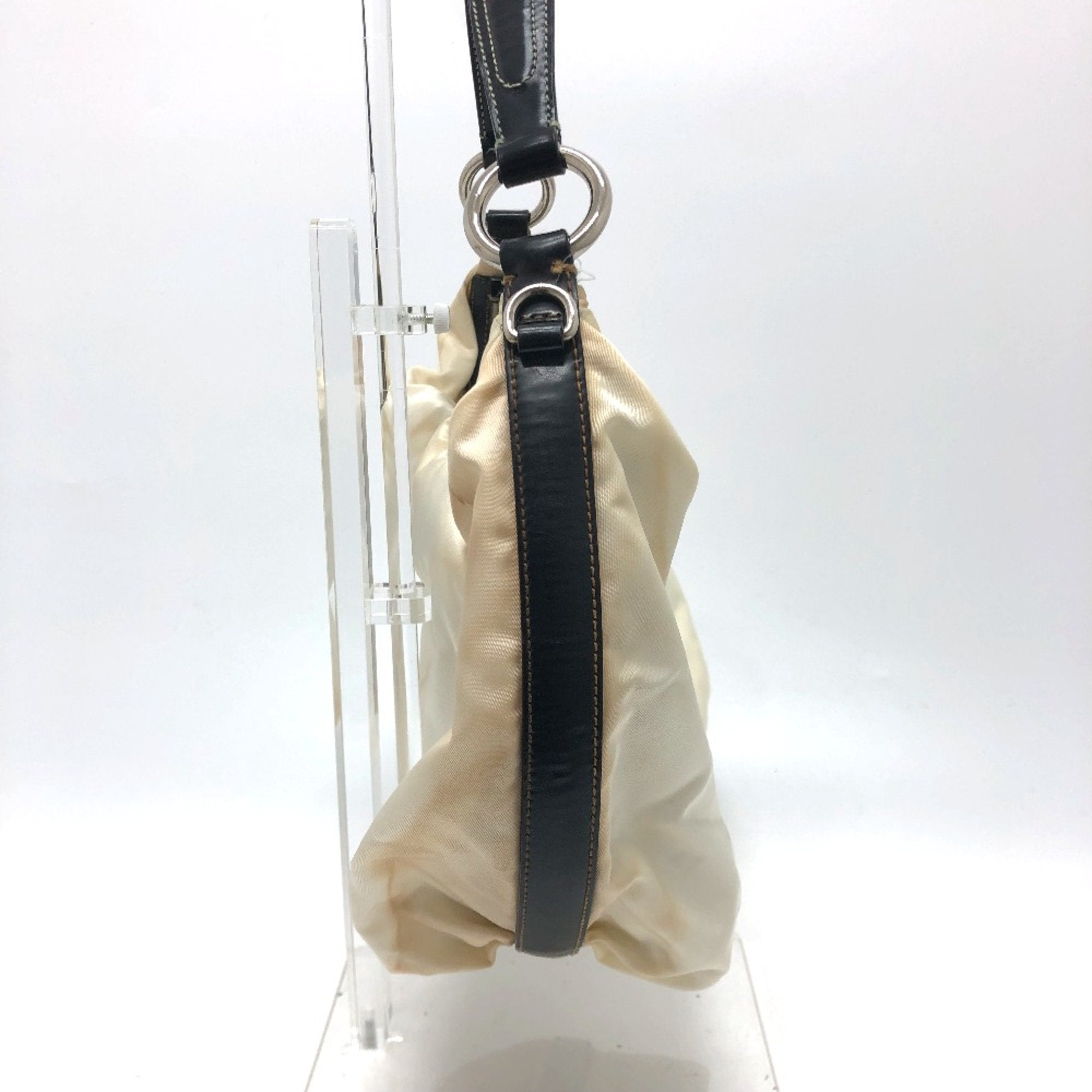 Prada White Cloth Shoulder Bag